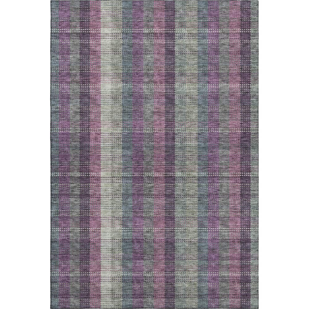 Premium Machine Washable Mayfield AMF966 Plum 8' x 10' Rug. Picture 1