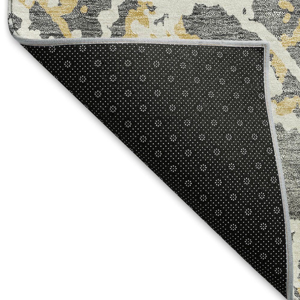 Premium Machine Washable Mayfield AMF969 Gray 3' x 5' Rug. Picture 2