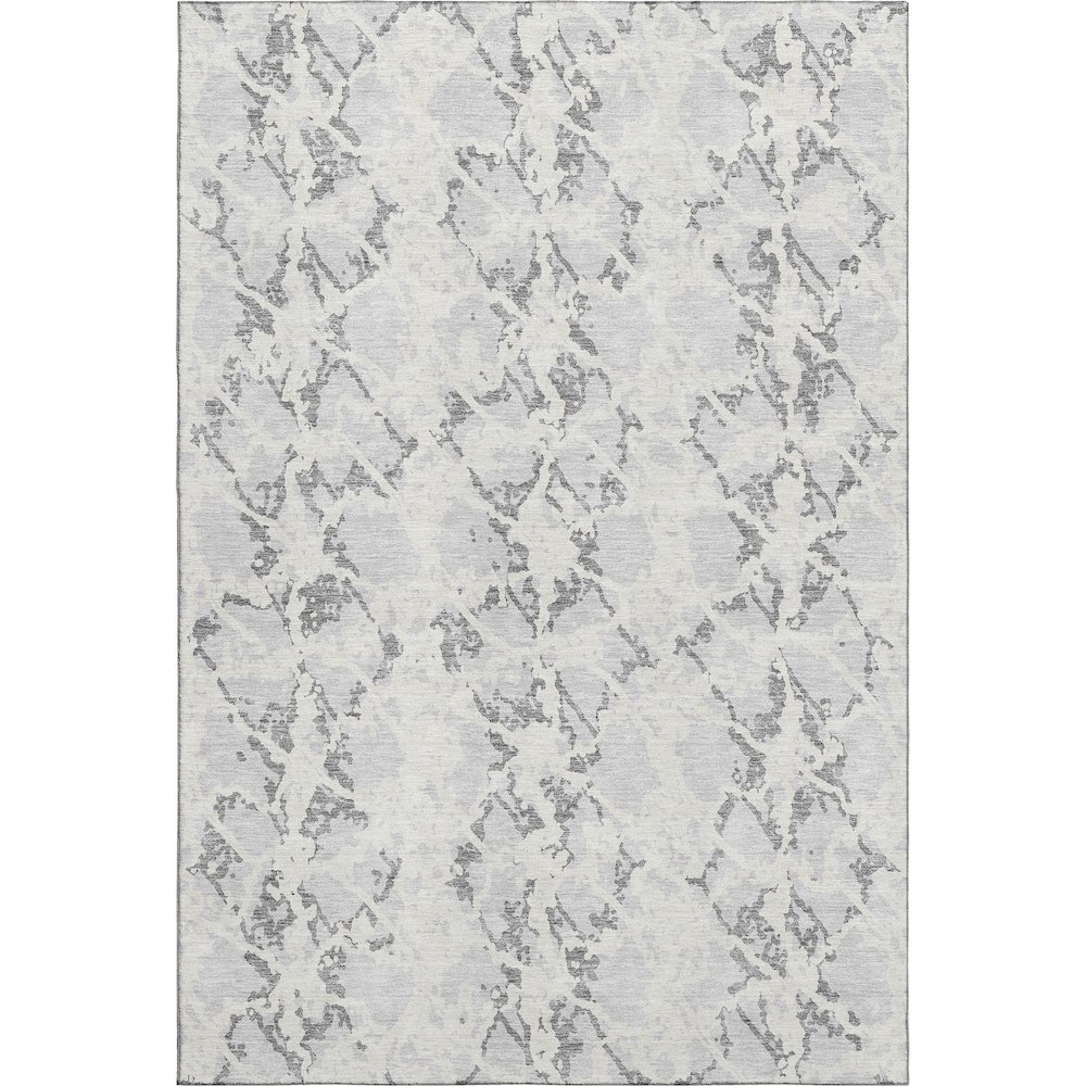 Premium Machine Washable Mayfield AMF969 Silver 8' x 10' Rug. Picture 1