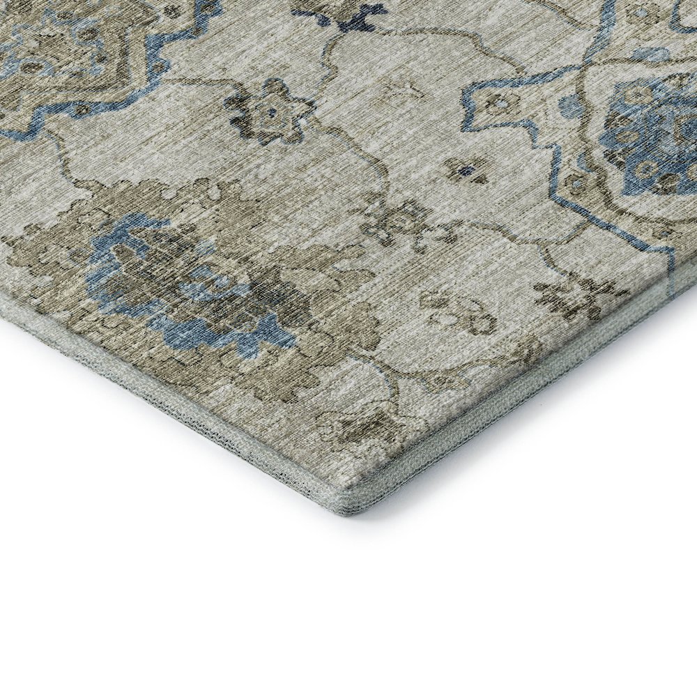 Premium Machine Washable Mayfield  Blue 3' x 5' Rug. Picture 3