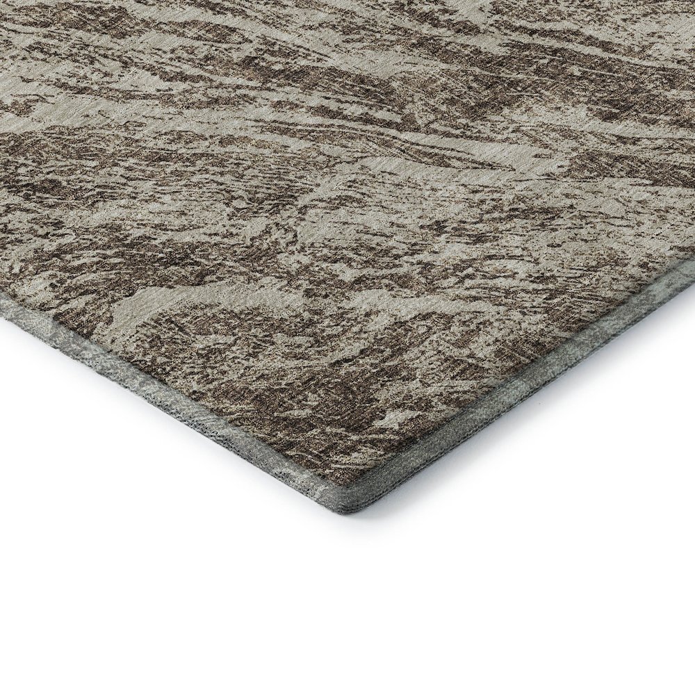 Premium Machine Washable Mayfield AMF971 Brown 3' x 5' Rug. Picture 3