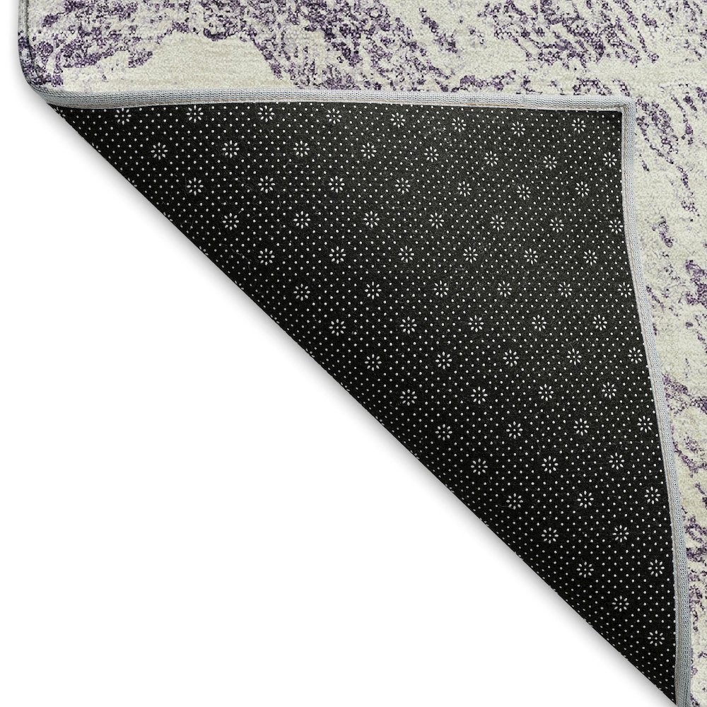 Premium Machine Washable Mayfield AMF971 Purple 3' x 5' Rug. Picture 2