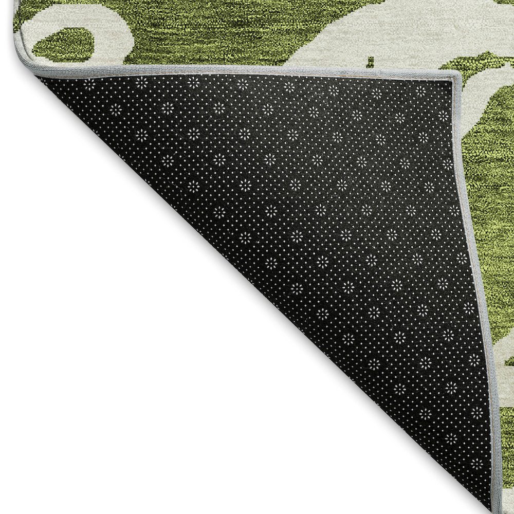 Premium Machine Washable Mayfield AMF973 Green 3' x 5' Rug. Picture 2