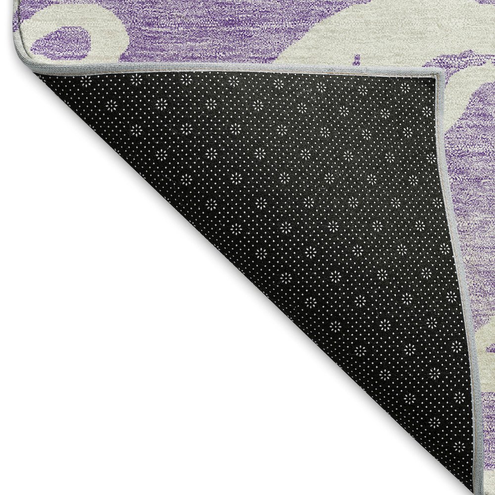 Premium Machine Washable Mayfield AMF973 Purple 3' x 5' Rug. Picture 2