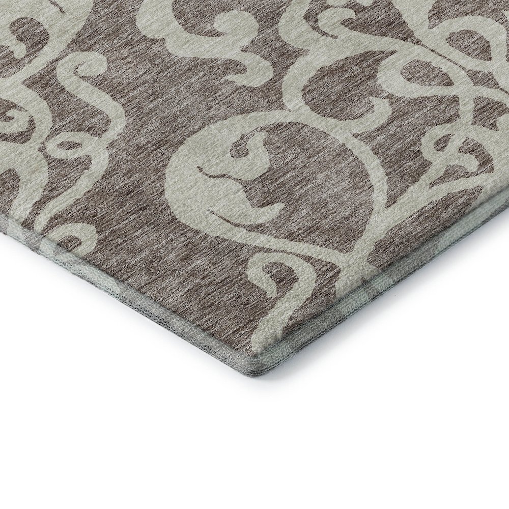 Premium Machine Washable Mayfield AMF973 Taupe 3' x 5' Rug. Picture 3