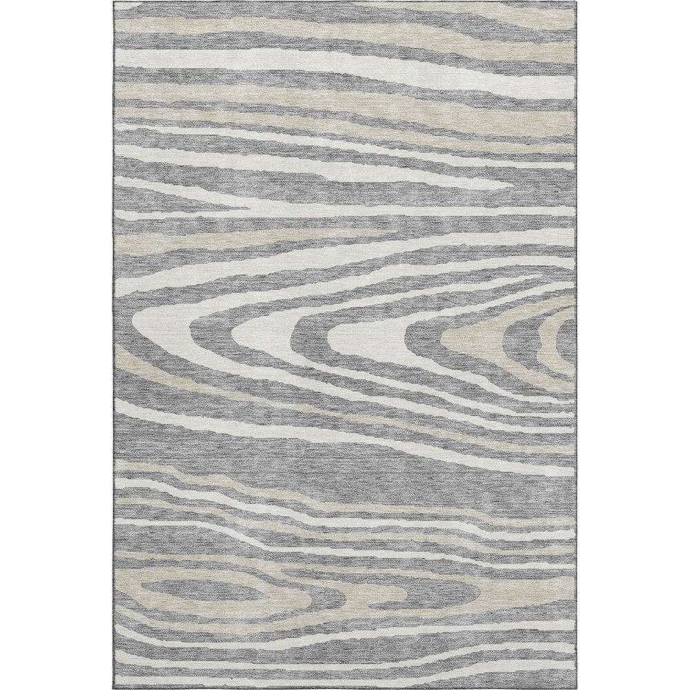 Premium Machine Washable Mayfield AMF974 Gray 8' x 10' Rug. Picture 1