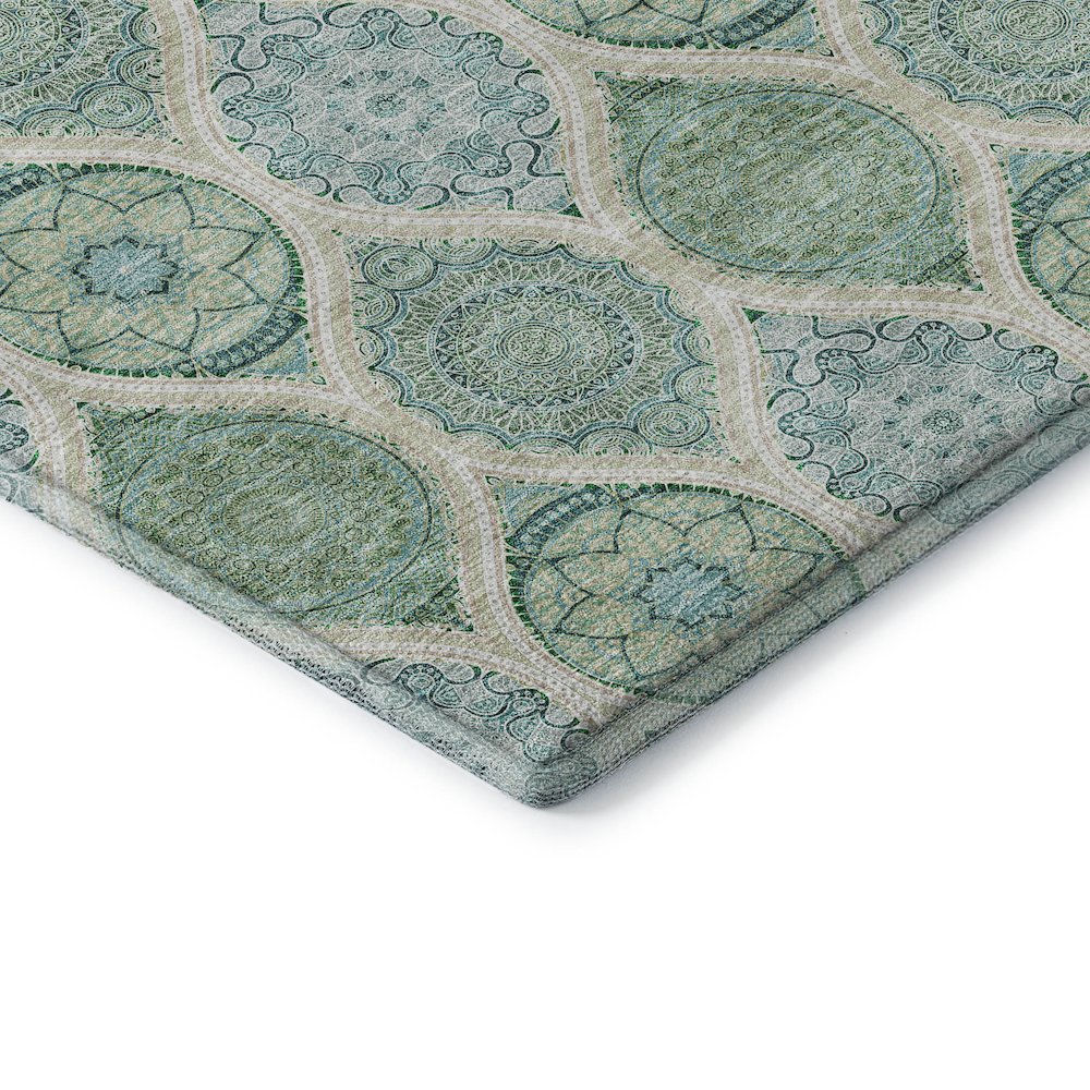 Premium Machine Washable Mayfield AMF976 Sage 3' x 5' Rug. Picture 3