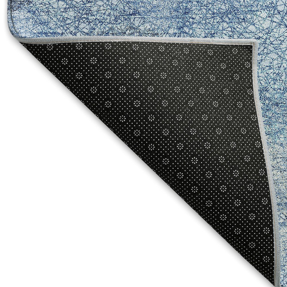 Premium Machine Washable Mayfield AMF977 Denim 3' x 5' Rug. Picture 2
