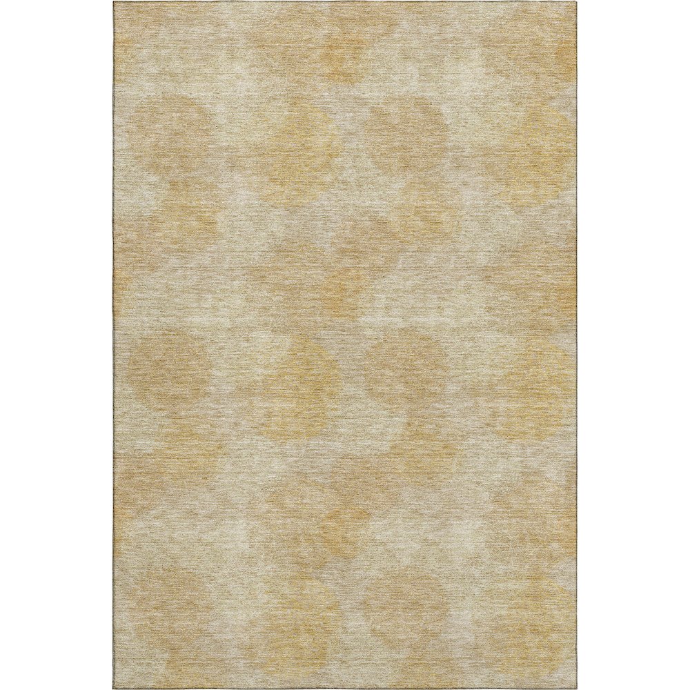 Premium Machine Washable Mayfield AMF977 Gold 8' x 10' Rug. Picture 1