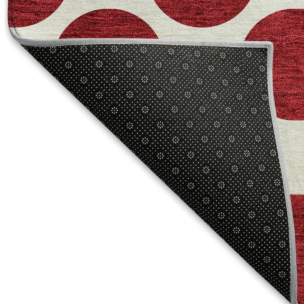 Premium Machine Washable Mayfield AMF980 Red 3' x 5' Rug. Picture 2