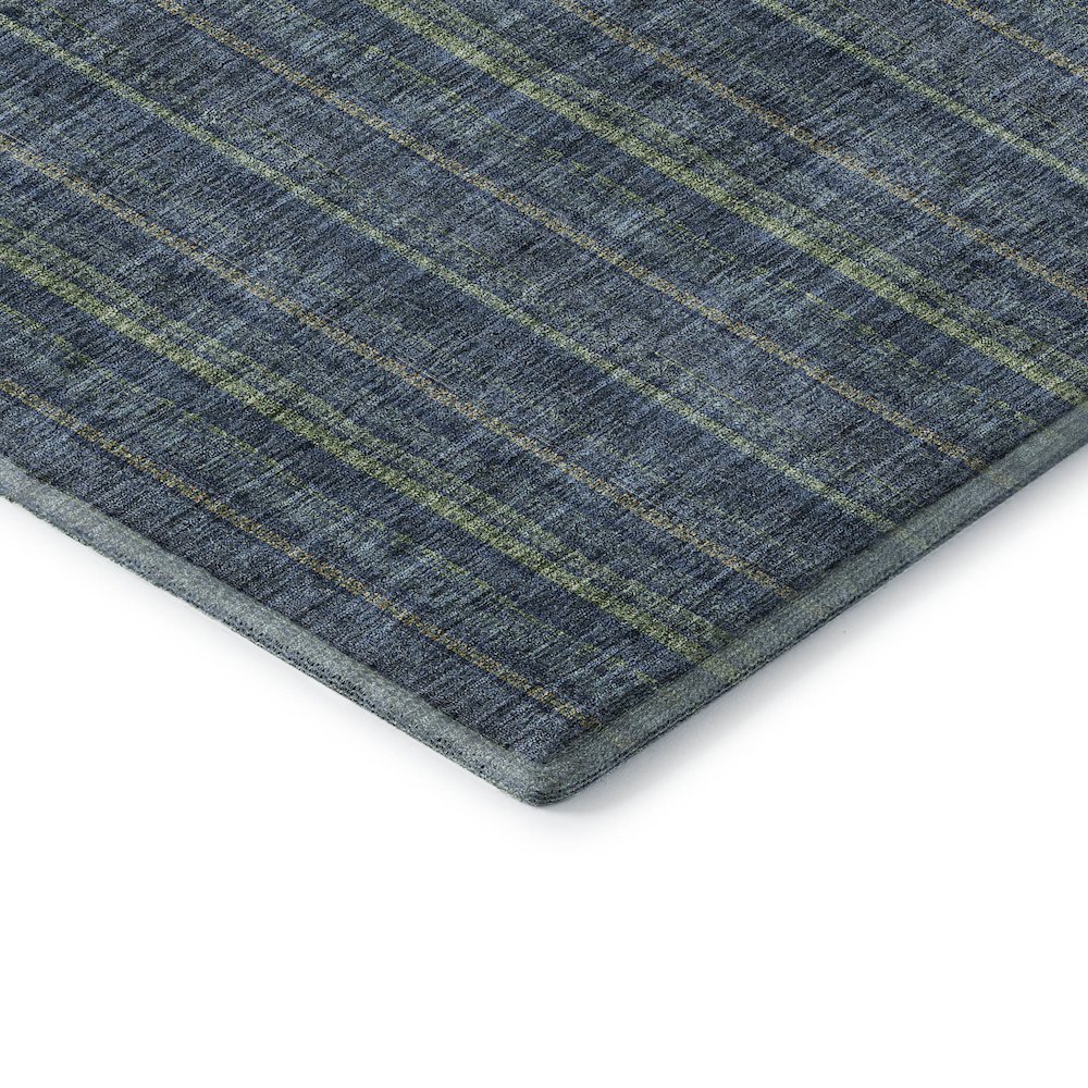 Premium Machine Washable Mayfield AMF982 Blue 3' x 5' Rug. Picture 3