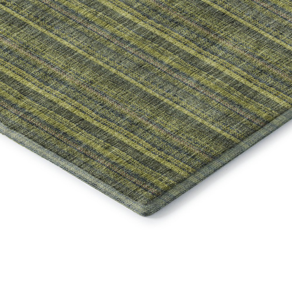 Premium Machine Washable Mayfield AMF982 Olive 3' x 5' Rug. Picture 3