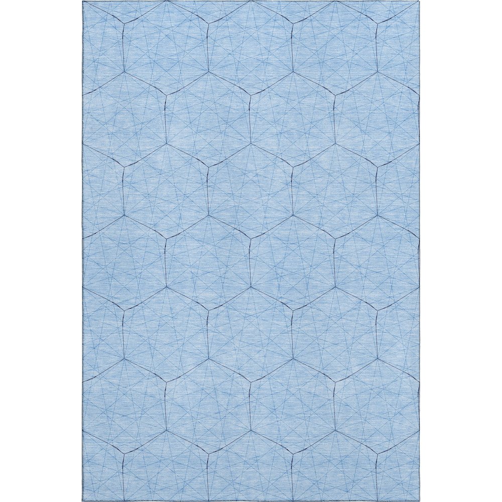 Premium Machine Washable Mayfield AMF987 Sky 8' x 10' Rug. Picture 1