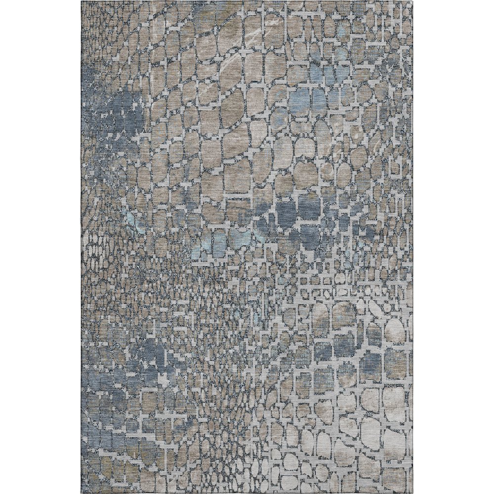 Premium Machine Washable Mayfield AMF988 Silver 8' x 10' Rug. Picture 1