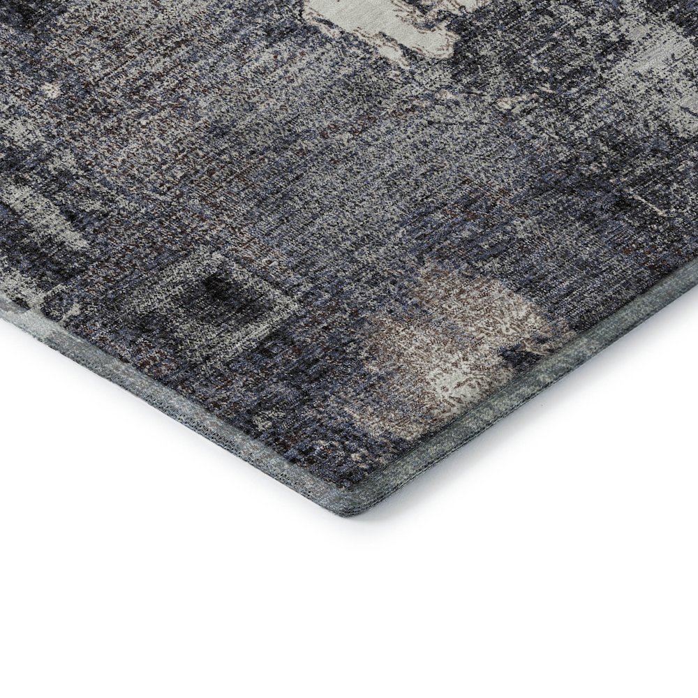 Premium Machine Washable Mayfield AMF989 Charcoal 3' x 5' Rug. Picture 3