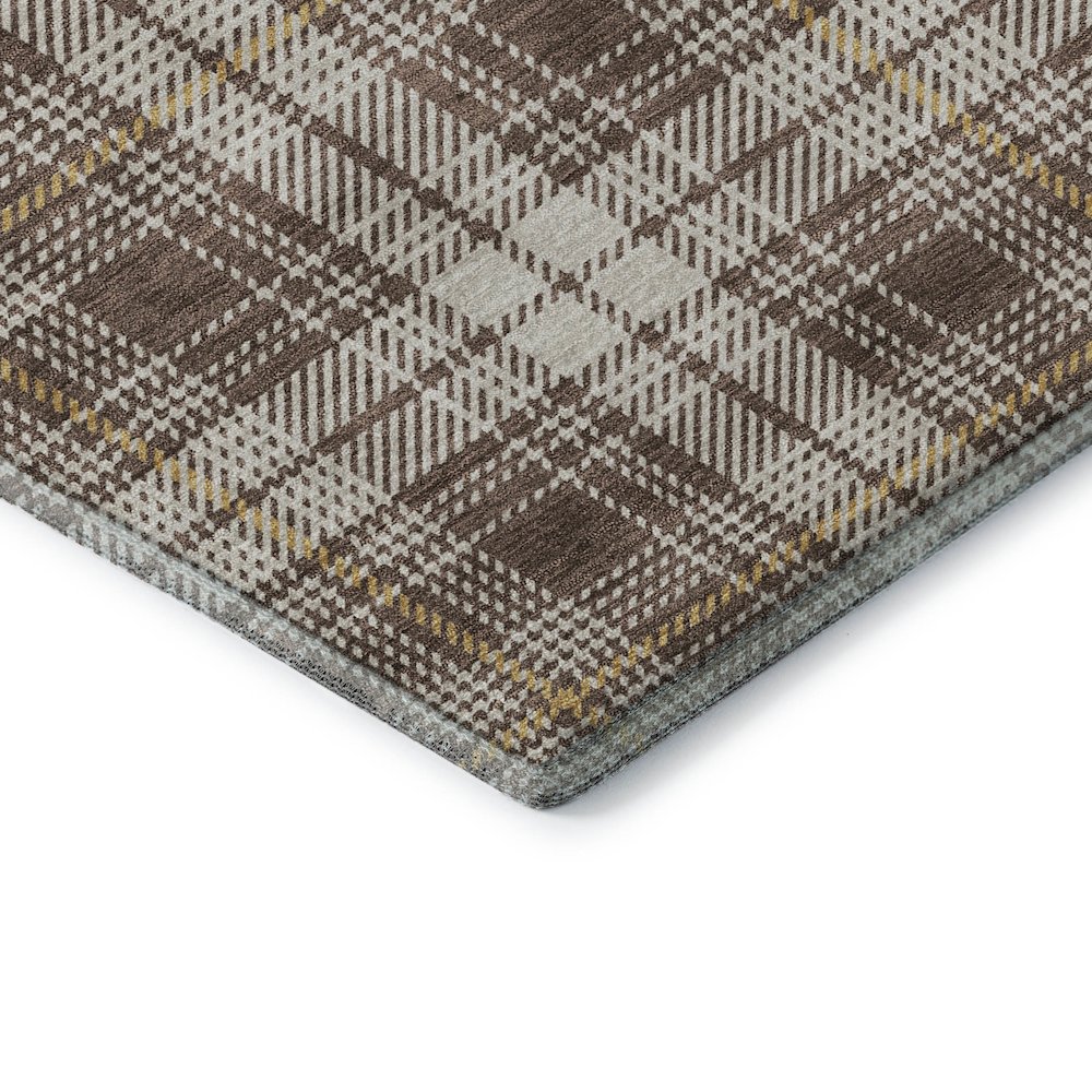 Premium Machine Washable Mayfield AMF993 Brown 3' x 5' Rug. Picture 3