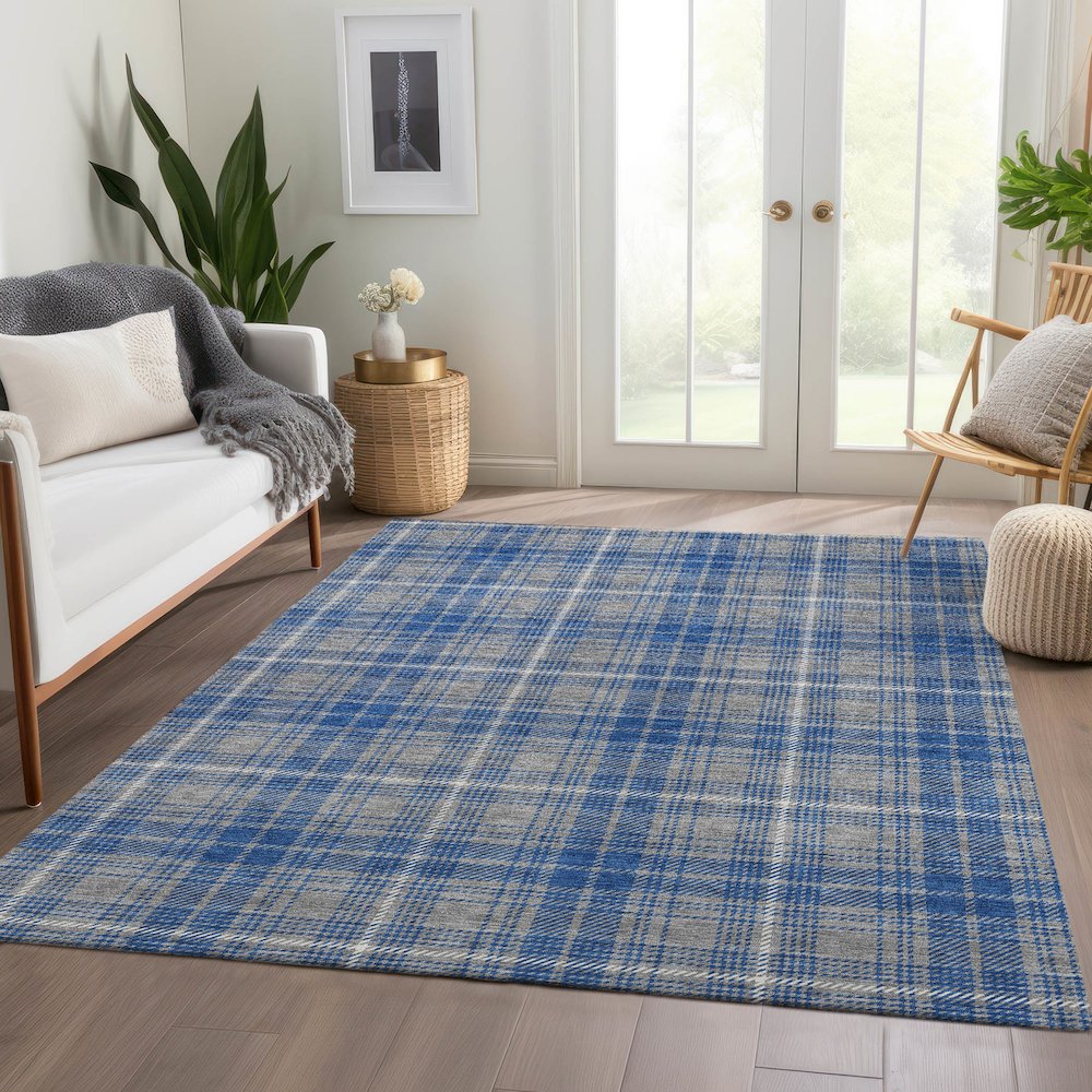 Premium Machine Washable Mayfield AMF993 Gray 8' x 10' Rug. Picture 6