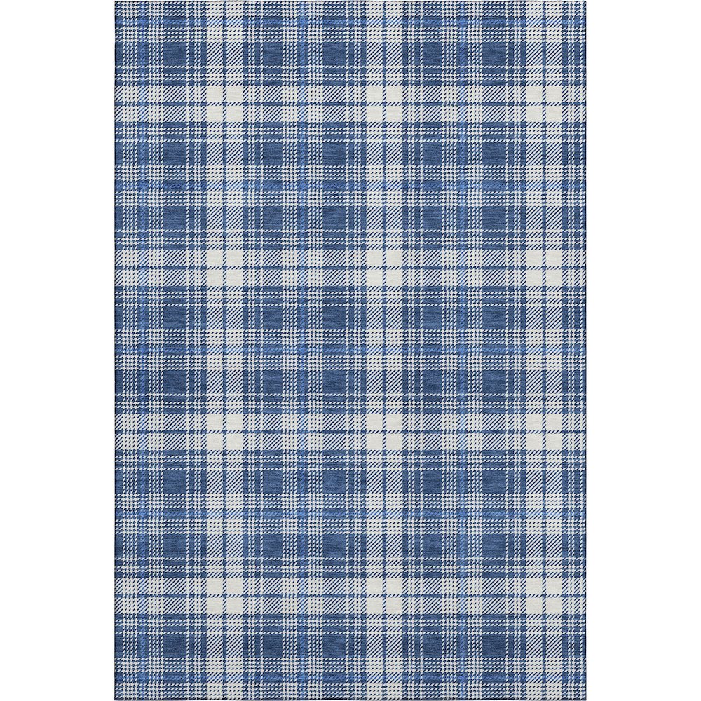 Premium Machine Washable Mayfield AMF993 Navy 8' x 10' Rug. Picture 1