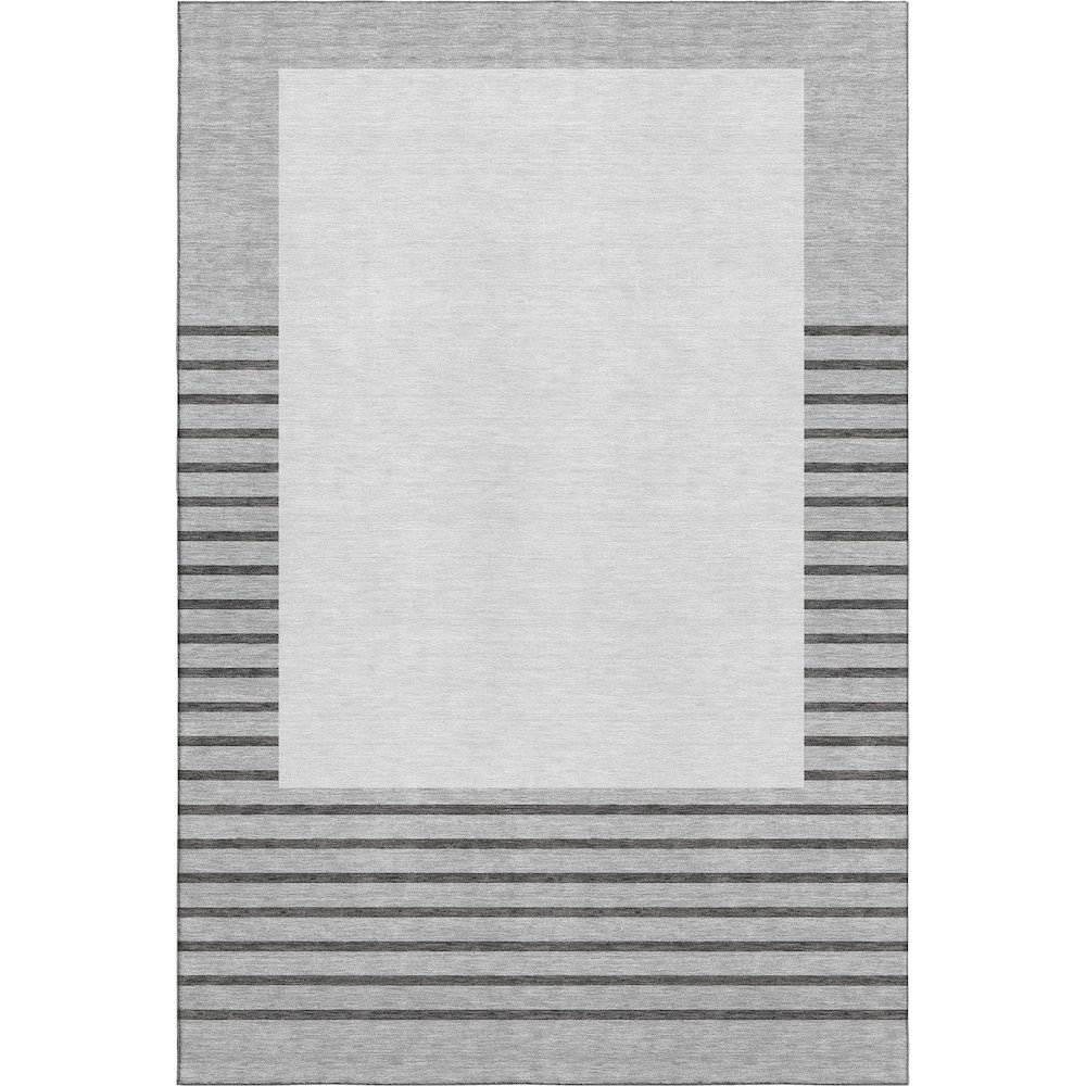 Premium Machine Washable Mayfield AMF995 Gray 8' x 10' Rug. Picture 1