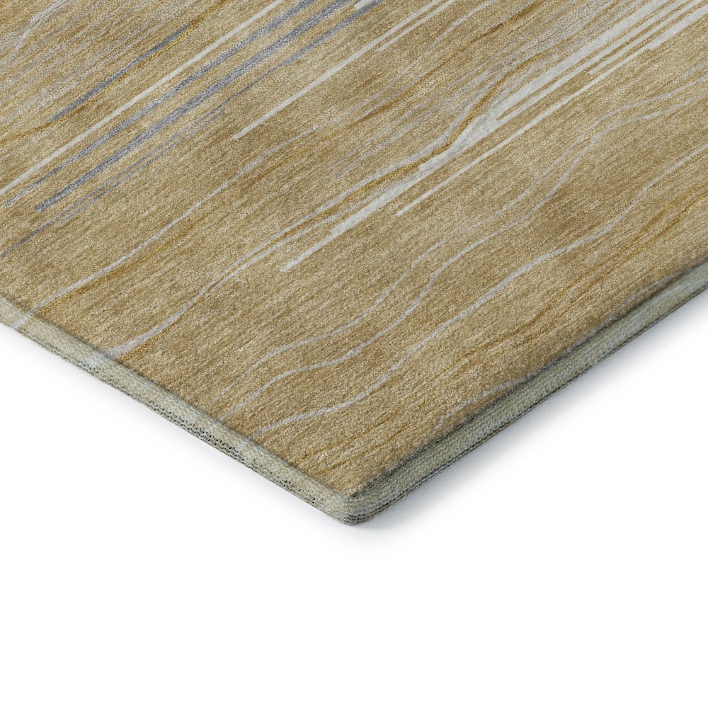 Premium Machine Washable Mayfield AMF996 Gold 3' x 5' Rug. Picture 3