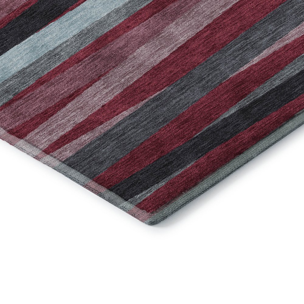 Premium Machine Washable Mayfield AMF997 Burgundy 3' x 5' Rug. Picture 3