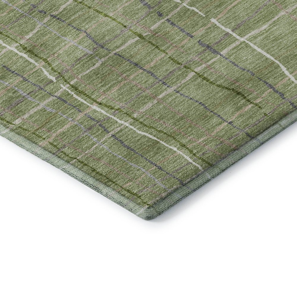 Premium Machine Washable Mayfield AMF998 Green 3' x 5' Rug. Picture 3