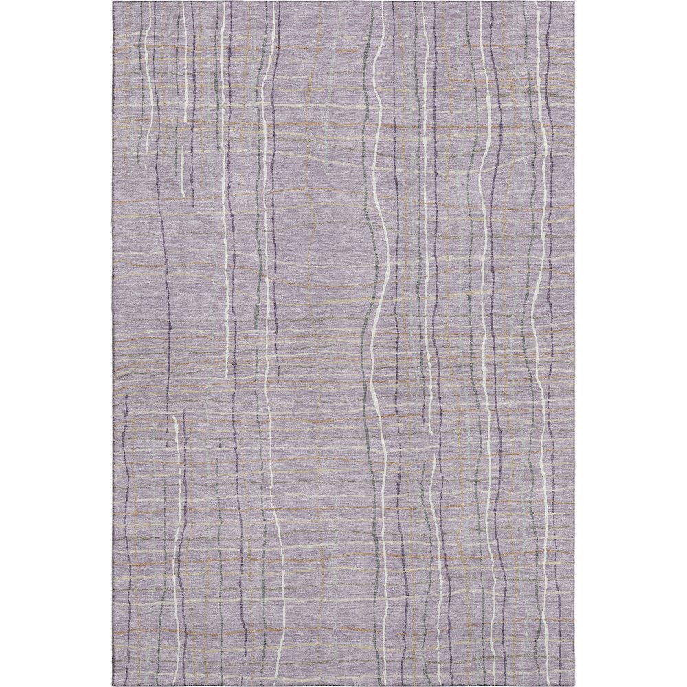 Premium Machine Washable Mayfield AMF998 Lavender 8' x 10' Rug. Picture 1