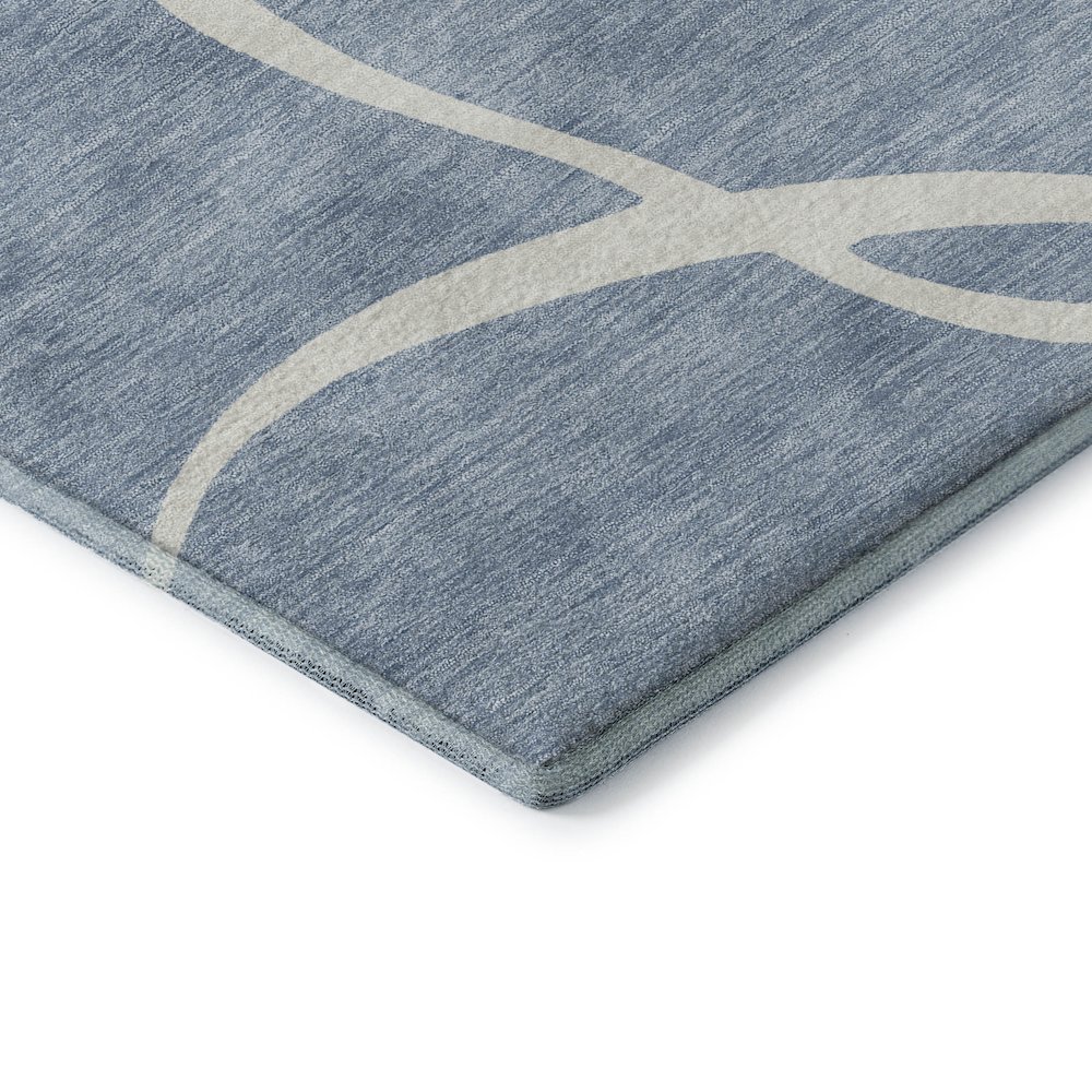 Premium Machine Washable Mayfield AMF999 Denim 3' x 5' Rug. Picture 3
