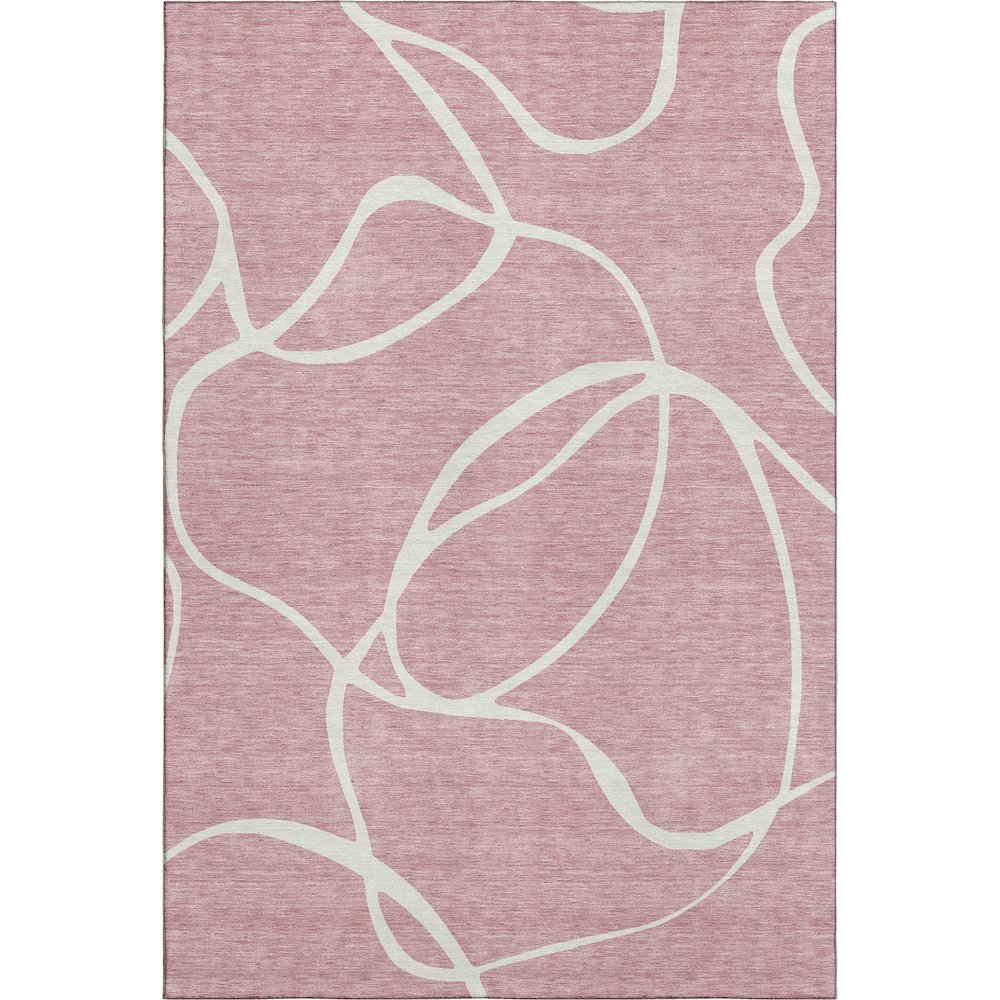 Premium Machine Washable Mayfield AMF999 Pink 8' x 10' Rug. Picture 1