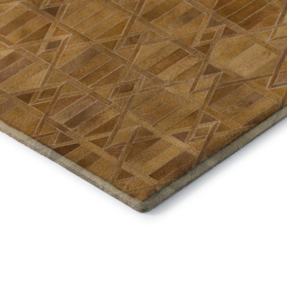 Premium Machine Washable Mayfield  Brown 3' x 5' Rug. Picture 3