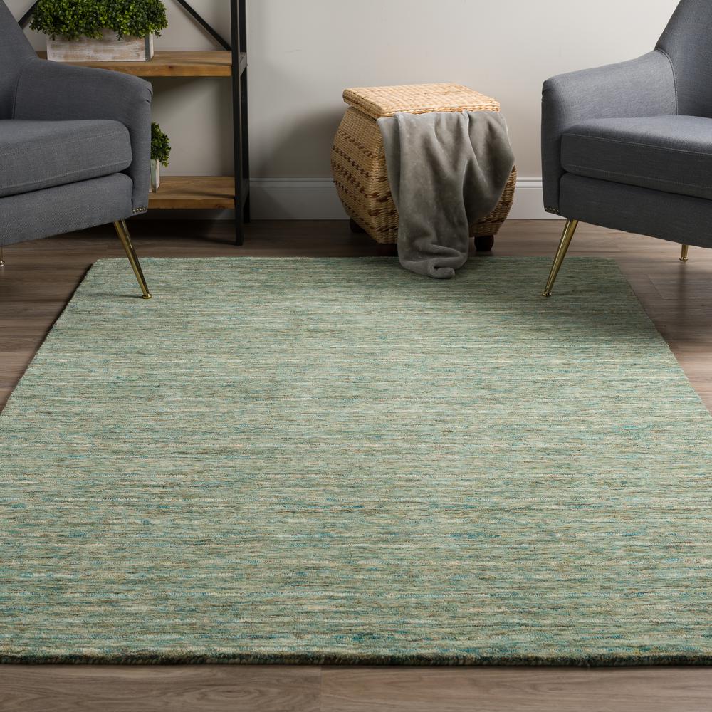 Reya RY7 Turquoise 9' x 13' Rug. Picture 2