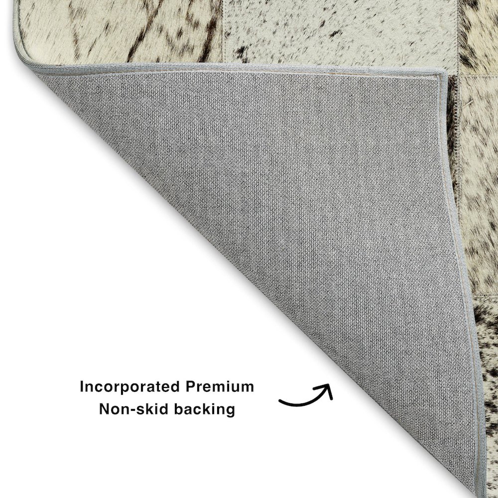 Luxury Washable Indoor/Outdoor Bozeman Cream 3' x 5' Rug. Picture 4