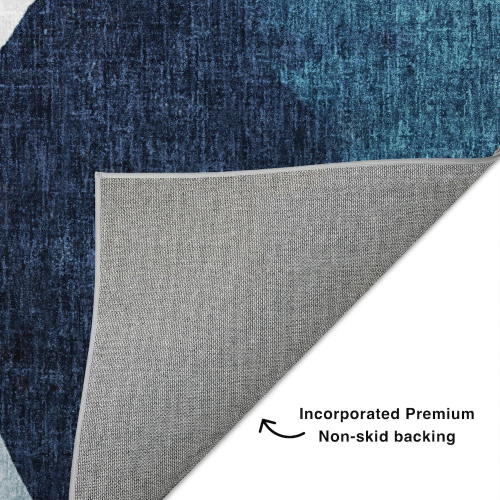 Luxury Washable Boca Denim 3' x 5' Rug. Picture 4