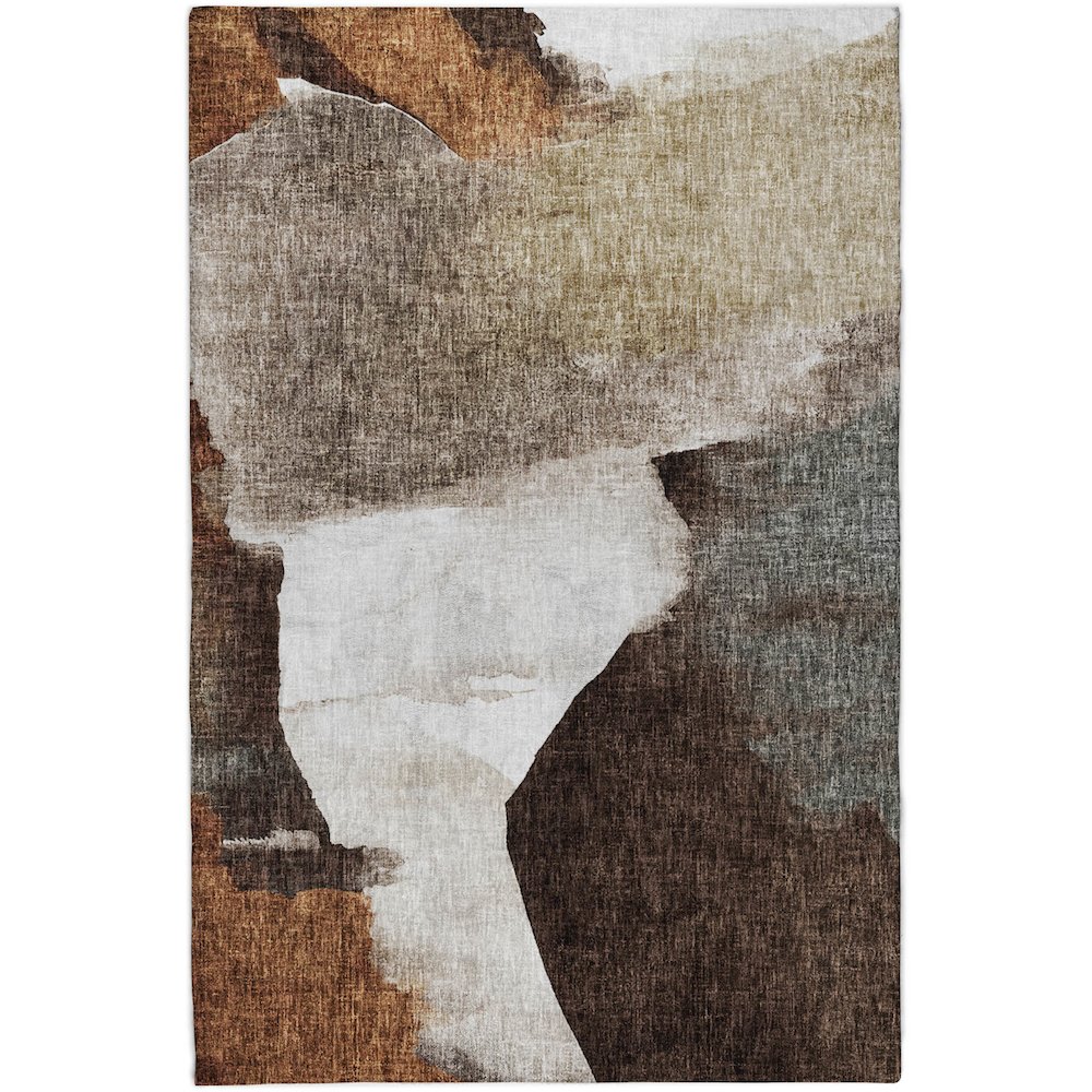 Luxury Washable Boca Taupe 8' x 10' Rug. Picture 1
