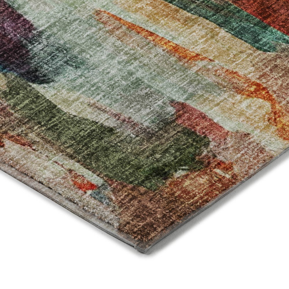 Luxury Washable Boca Paprika 3' x 5' Rug. Picture 2