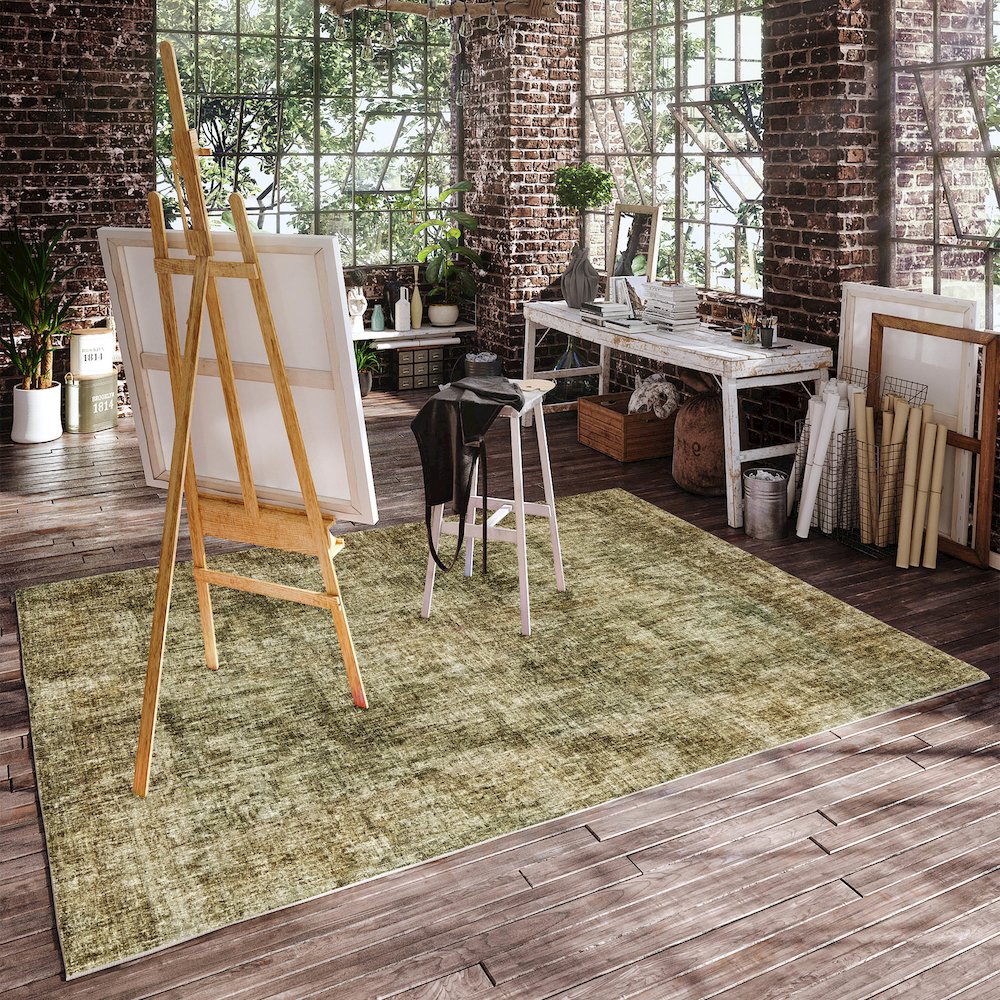 Luxury Washable Boca Taupe 8' x 10' Rug. Picture 5