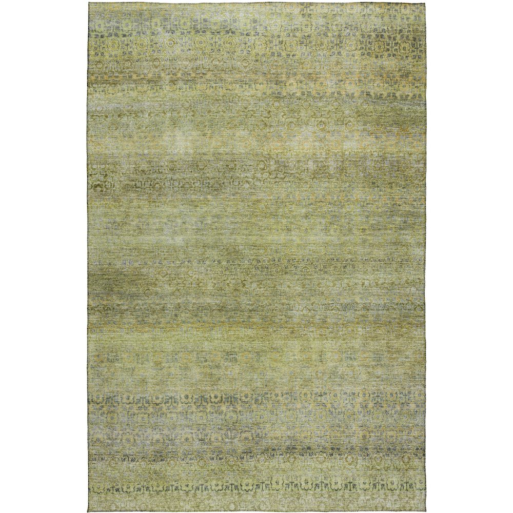 Luxury Washable Indoor/Outdoor Burano Aloe 8' x 10' Rug. Picture 1