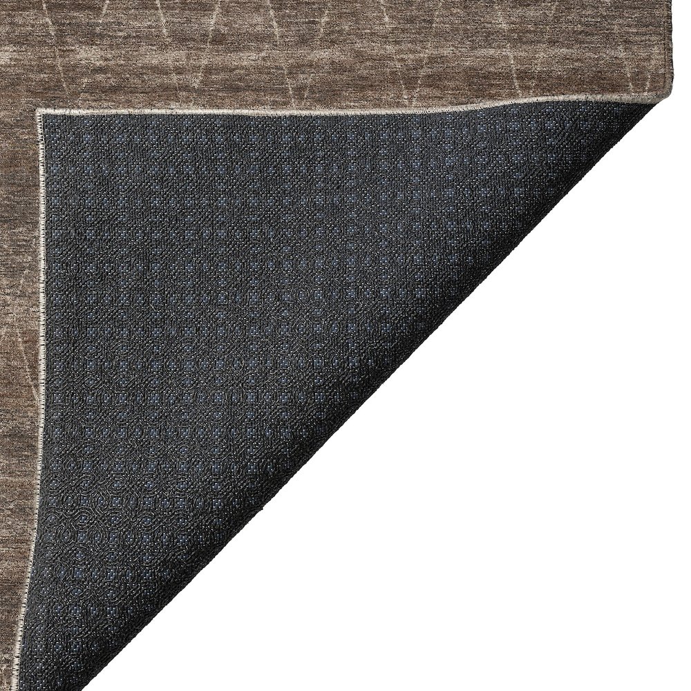 Luxury Washable Indoor/Outdoor Burano Coffee 3' x 5' Rug. Picture 4