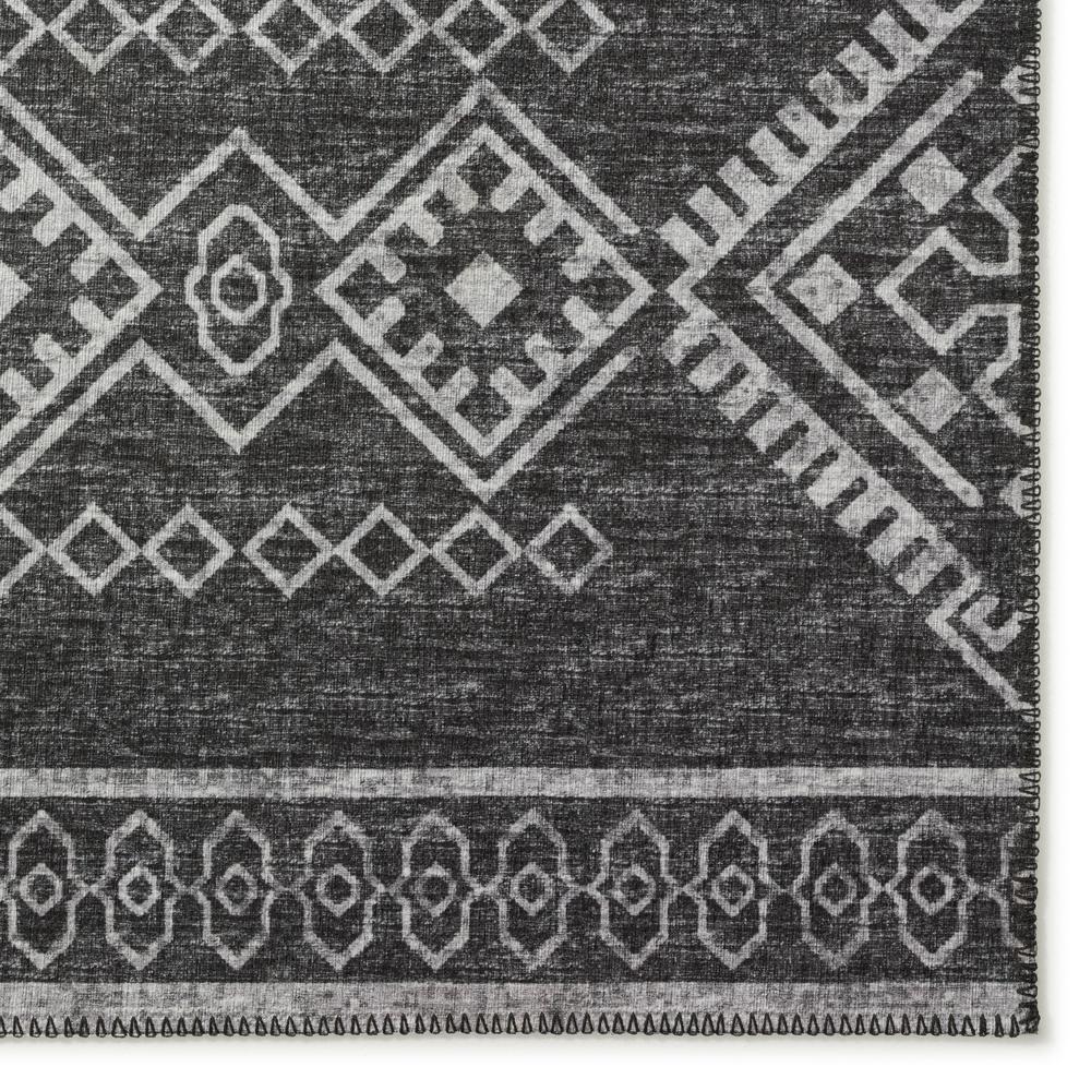 Yuma Gray Transitional Southwest 9' x 12' Area Rug Gray AYU44. Picture 2