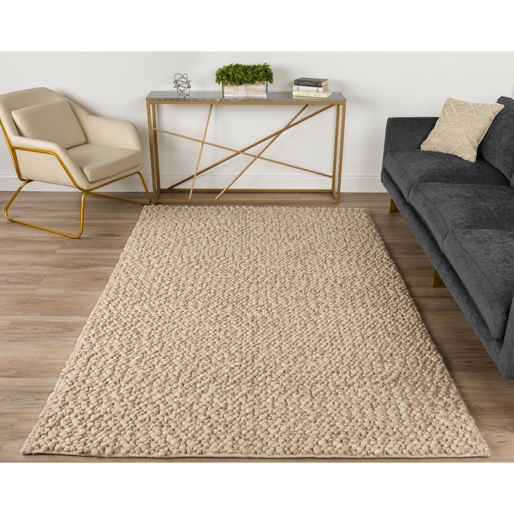 Gorbea GR1 Latte 2'3" x 7'6" Runner Rug. Picture 2