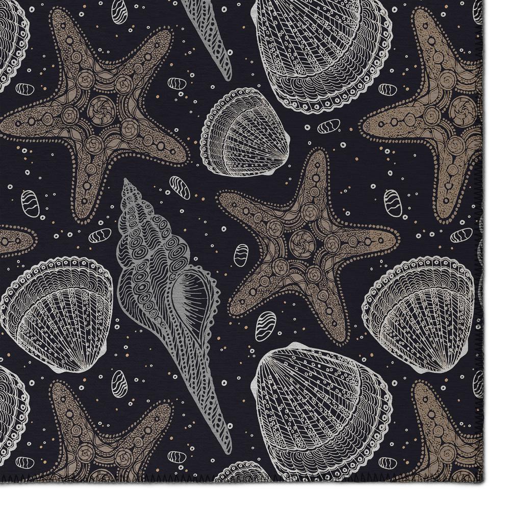 Indoor/Outdoor Surfside ASR34 Midnight Washable 3' x 5' Rug. Picture 3