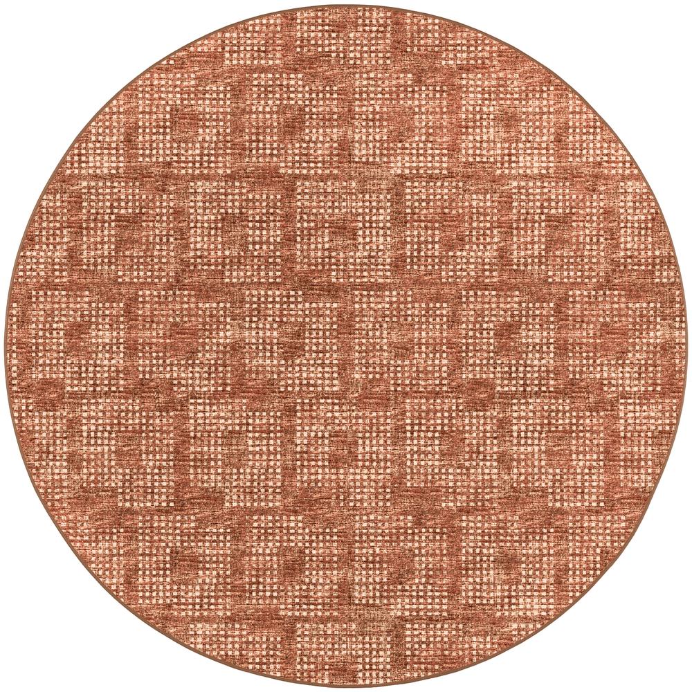 Delano DA1 Paprika 8' x 8' Round Rug. Picture 1