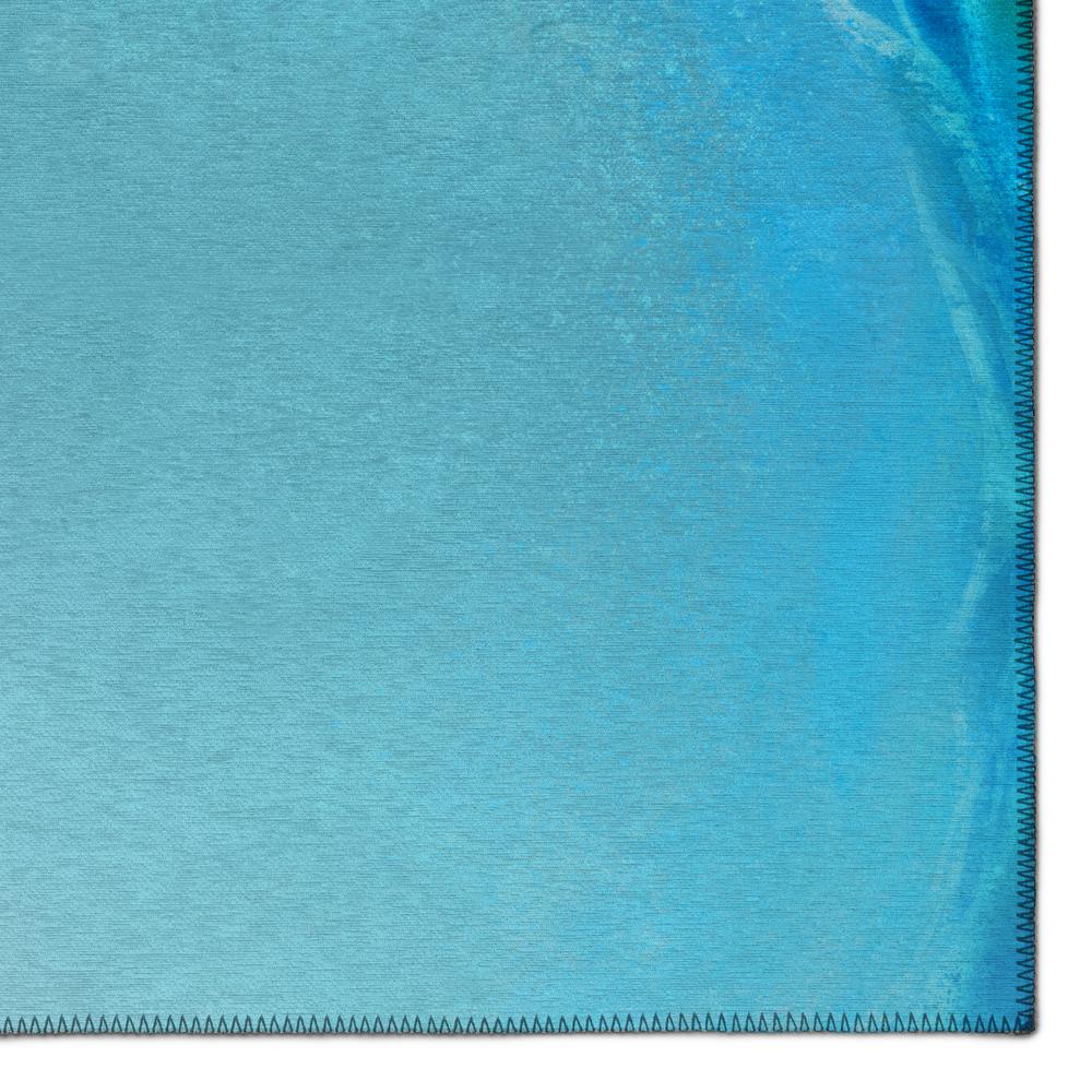 Indoor/Outdoor Harpswell AHP32 Blue Washable 3' x 5' Rug. Picture 3
