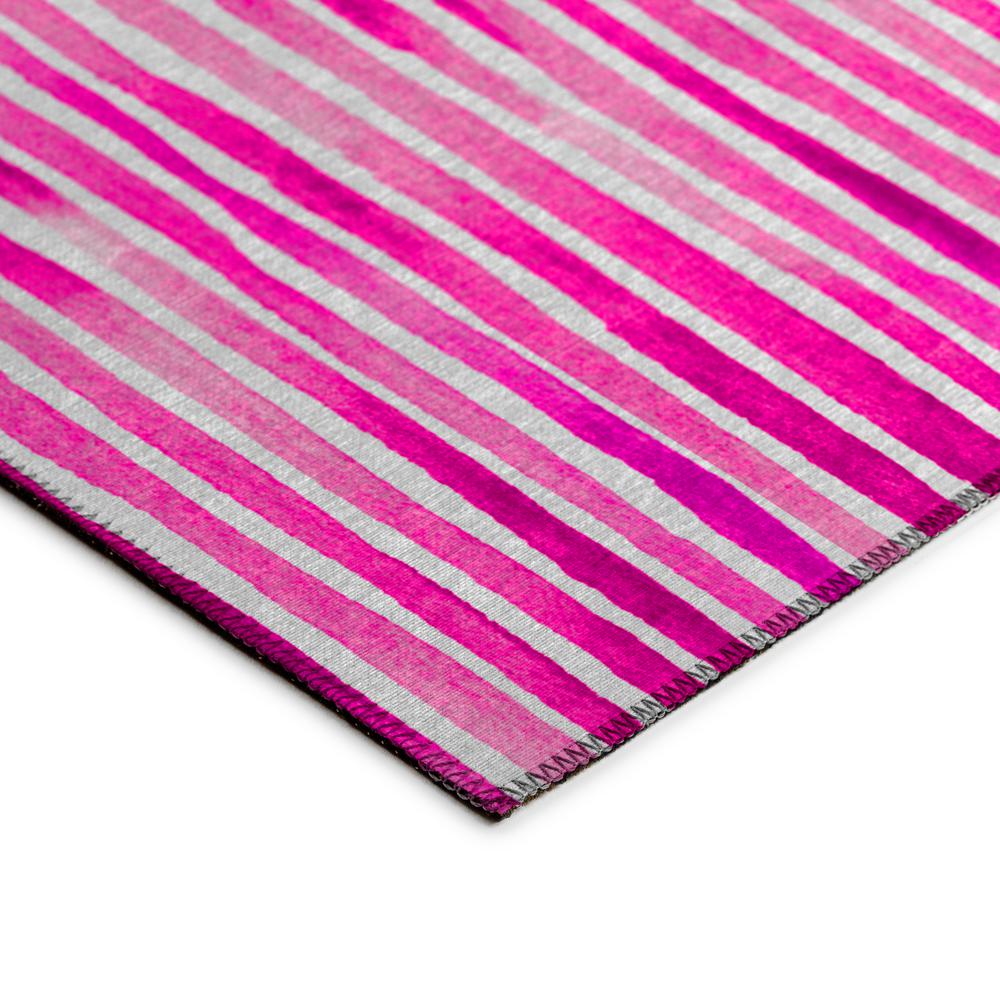 Indoor/Outdoor Surfside ASR38 Pink Washable 3' x 5' Rug. Picture 4