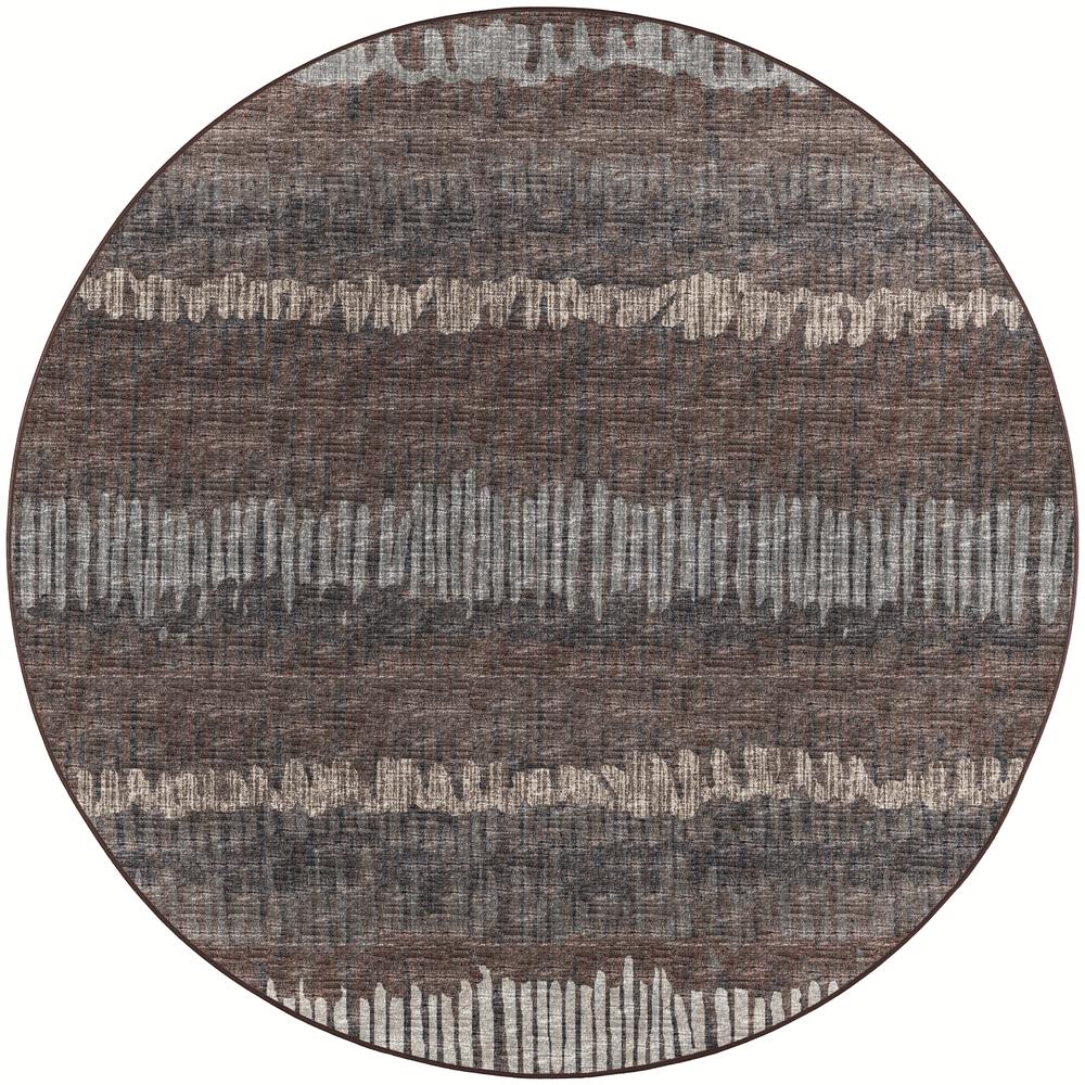 Winslow WL4 Coffee 8' x 8' Round Rug. Picture 1