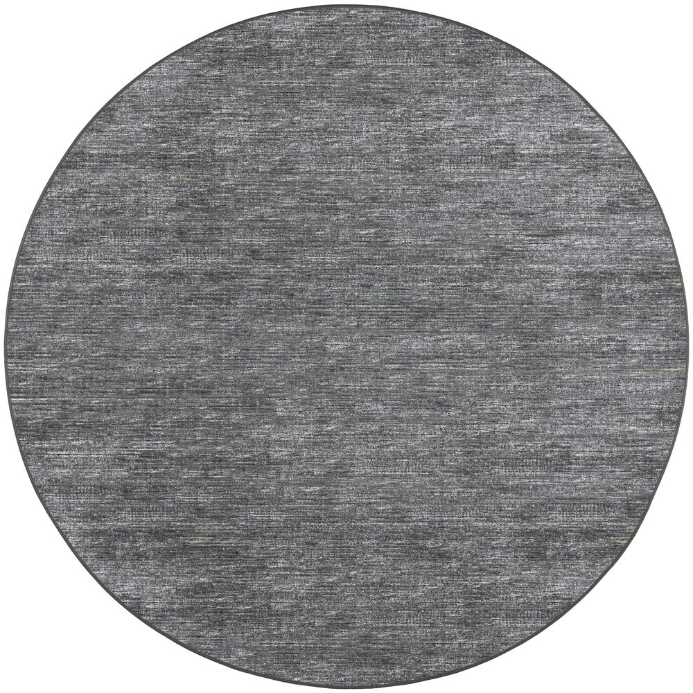 Ciara CR1 Charcoal 8' x 8' Round Rug. Picture 1