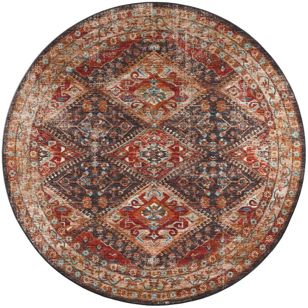 Jericho JC9 Canyon 8' x 8' Round Rug. Picture 1