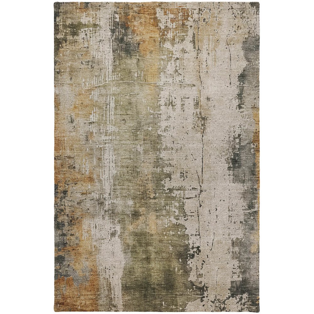 Luxury Washable Indoor/Outdoor Kochi Putty 8' x 10' Rug. Picture 1