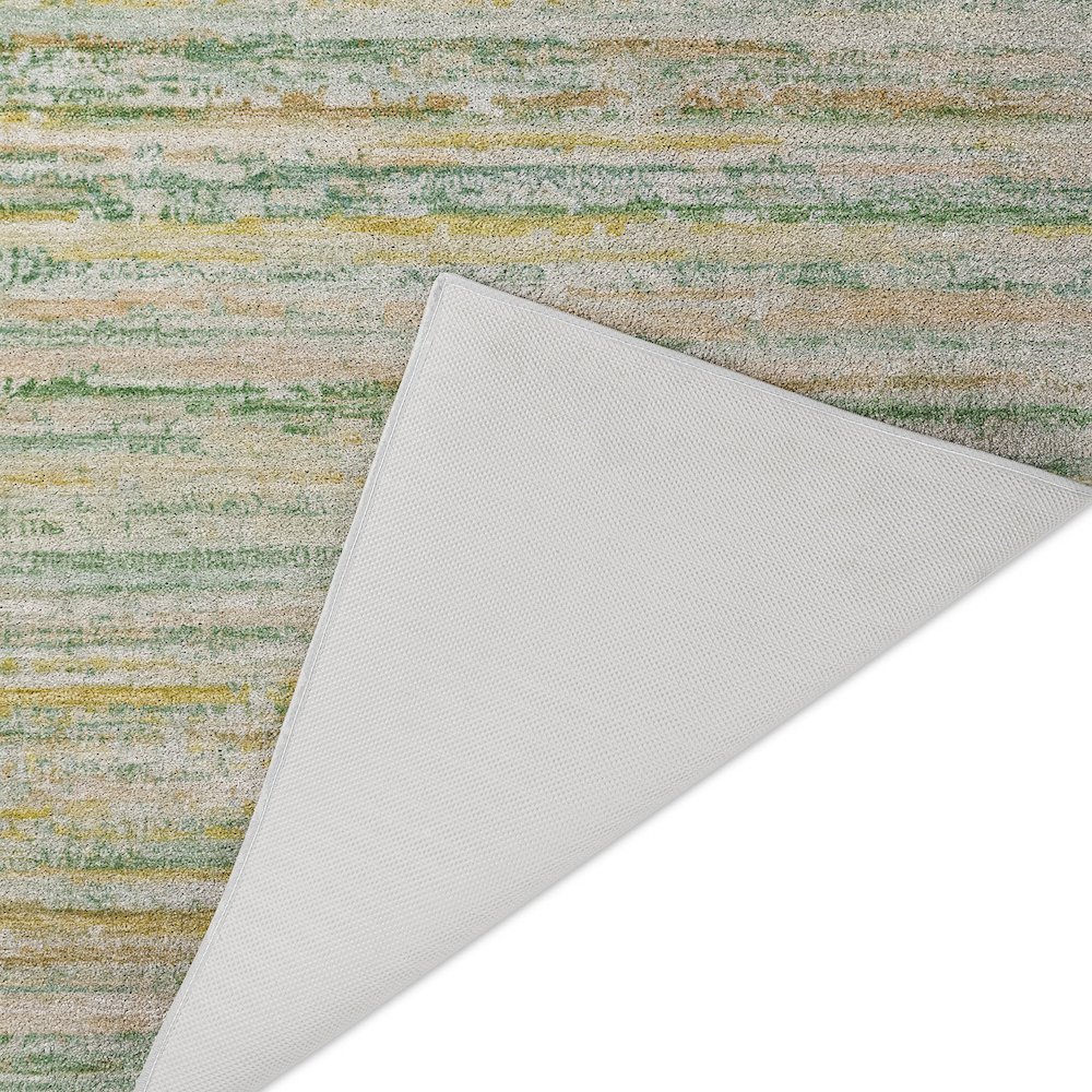 Luxury Washable Indoor/Outdoor Kochi Mint 3' x 5' Rug. Picture 4