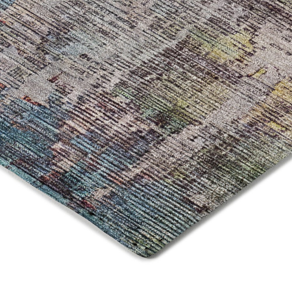 Luxury Washable Indoor/Outdoor Kochi Plum 3' x 5' Rug. Picture 2